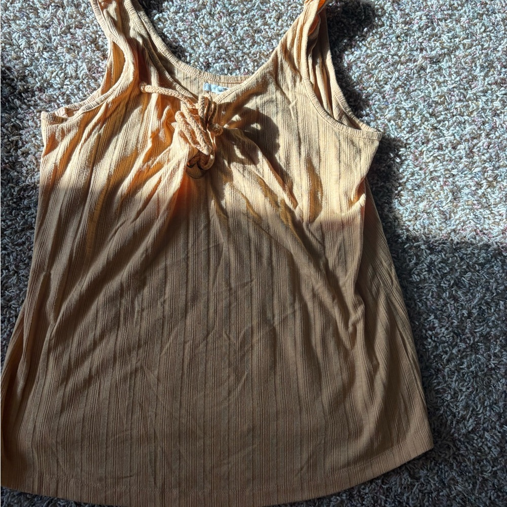 Women's Tan Sleeveless Top